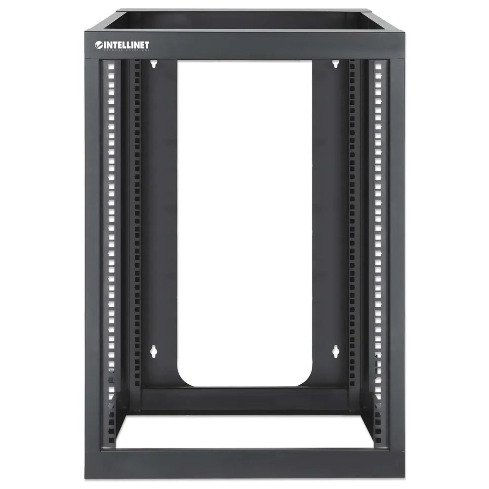 Wall Mount Open Frame Network Rack, 15U, Rear-hinged Swing Frame