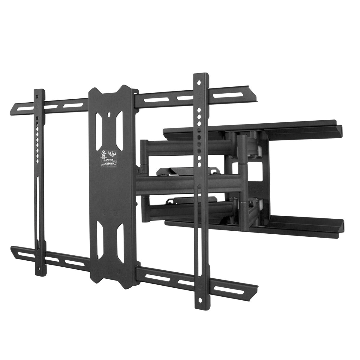 Kanto PDX650 Full Motion TV Wall Mount for 40" - 90" TVs, Black