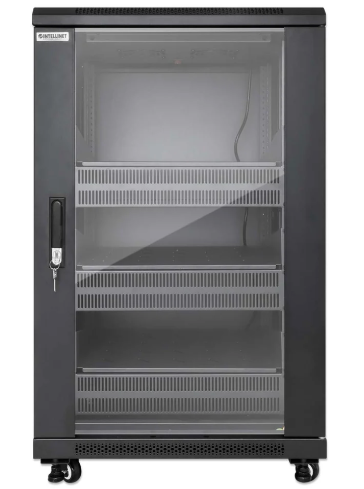 Pro Line Network Cabinet with Integrated Fans, 18U (INC-FSPRO-24X24-18U)