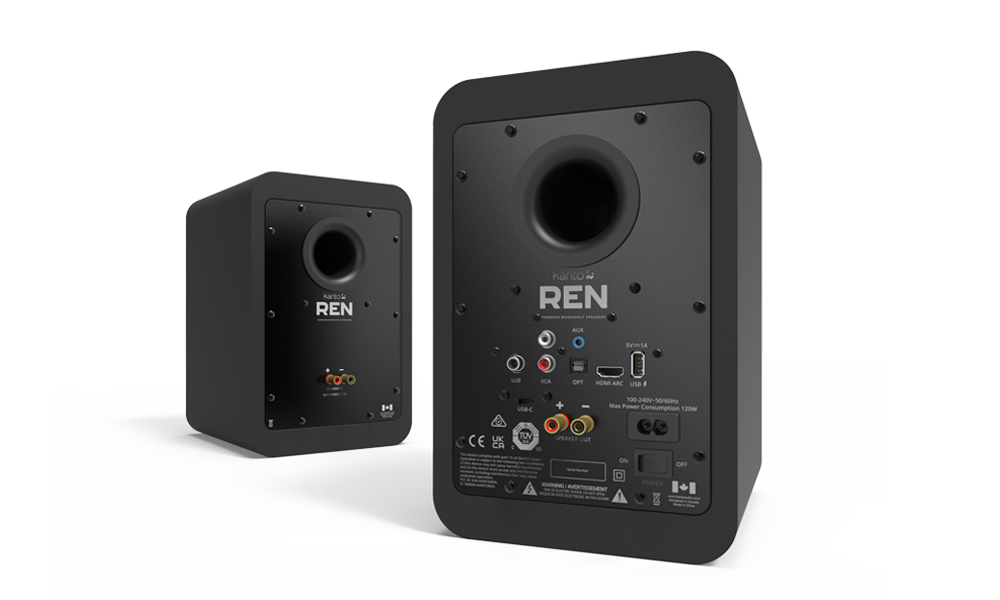 Kanto REN Powered speakers with Bluetooth® and HDMI ARC input (Multiple Colors)