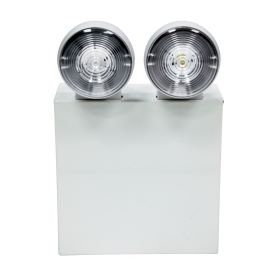 AtLite Mini LED Emergency Light with 2 Heads and Dual Voltage Input
