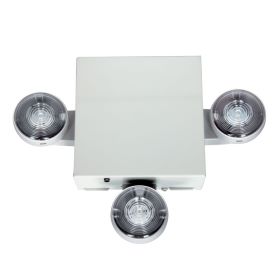 AtLite Mini LED Emergency Light with 3 Heads and Dual Voltage Input