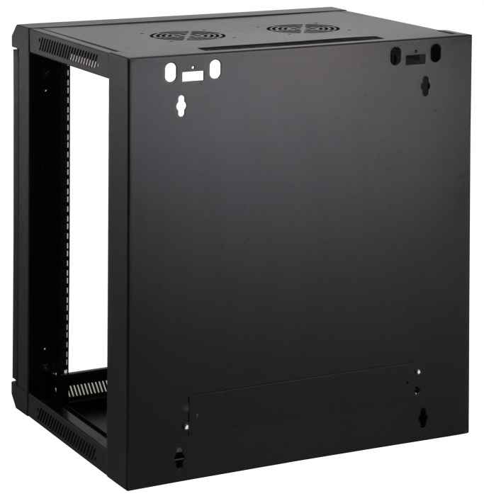 6U Wall Mount Cabinet Server Rack Enclosure - Glass Door - Flat Pack