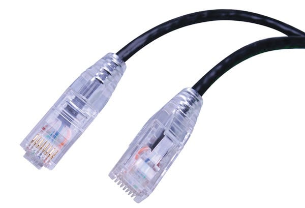 Vanco Super Slim Category 6 (UTP) 550 MHz Network Patch Cable – Snagless Strain Relief Ends