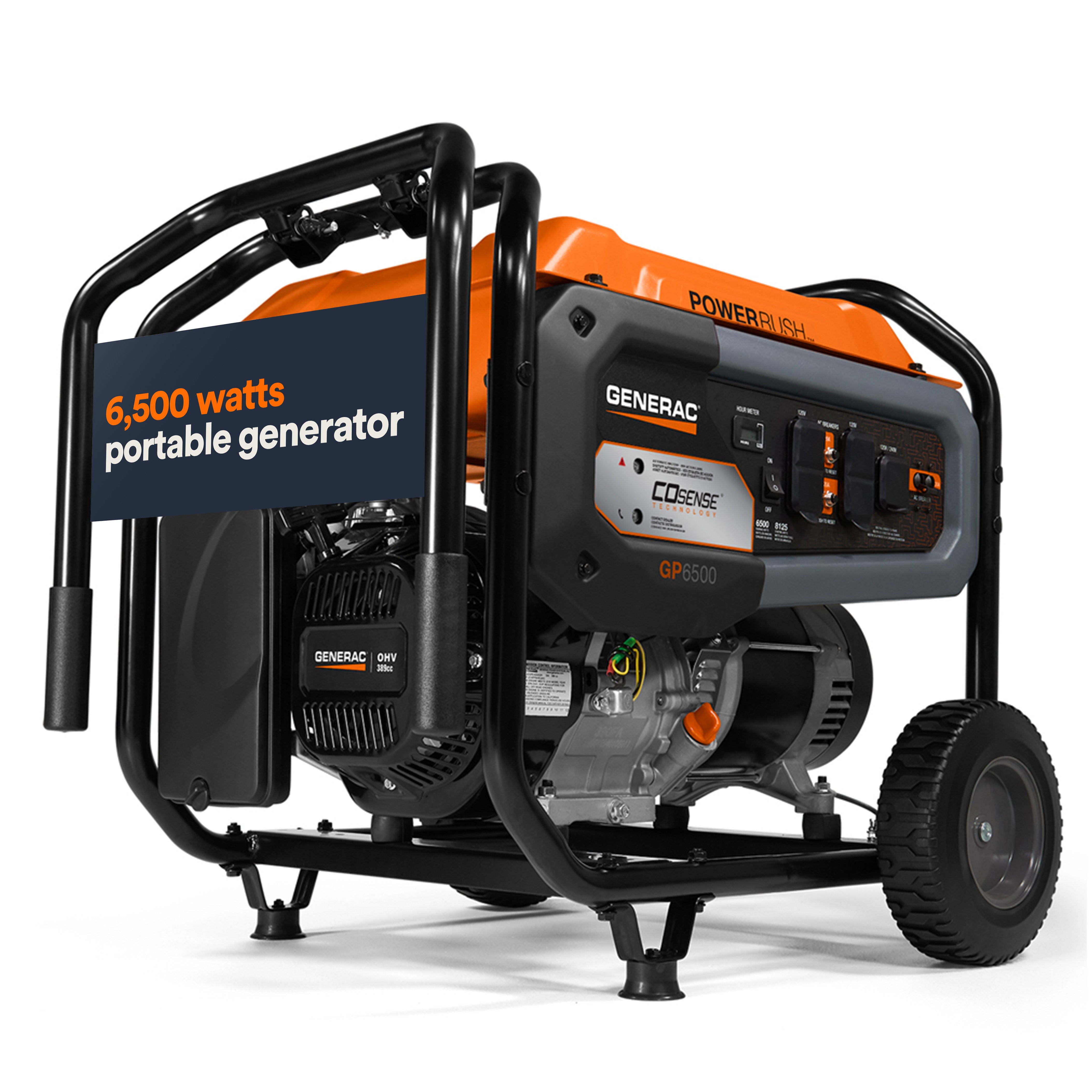 Generac 7680 - Portable Generator, 6500 | With COsense | 49ST