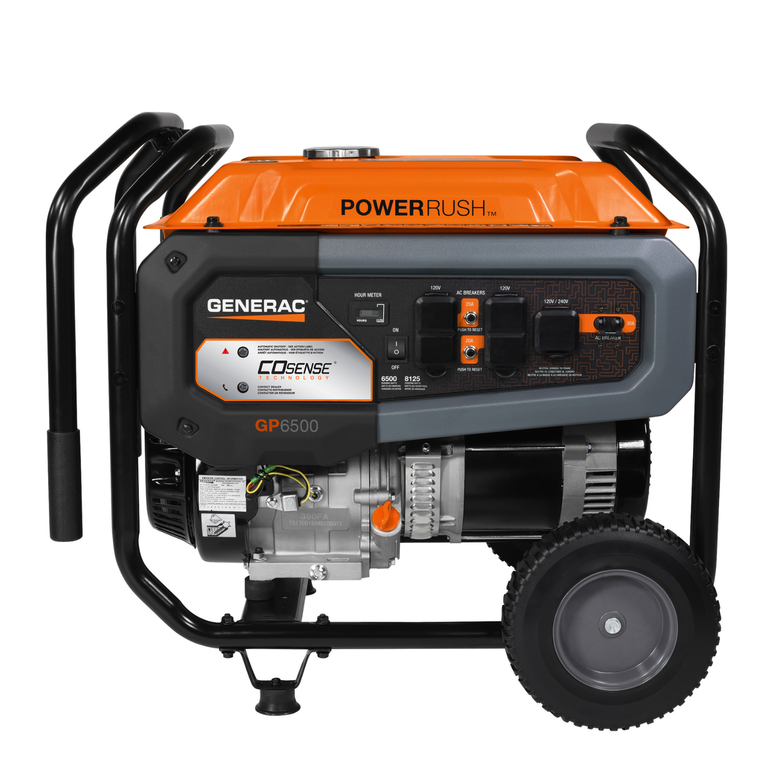 Generac 7680 - Portable Generator, 6500 | With COsense | 49ST