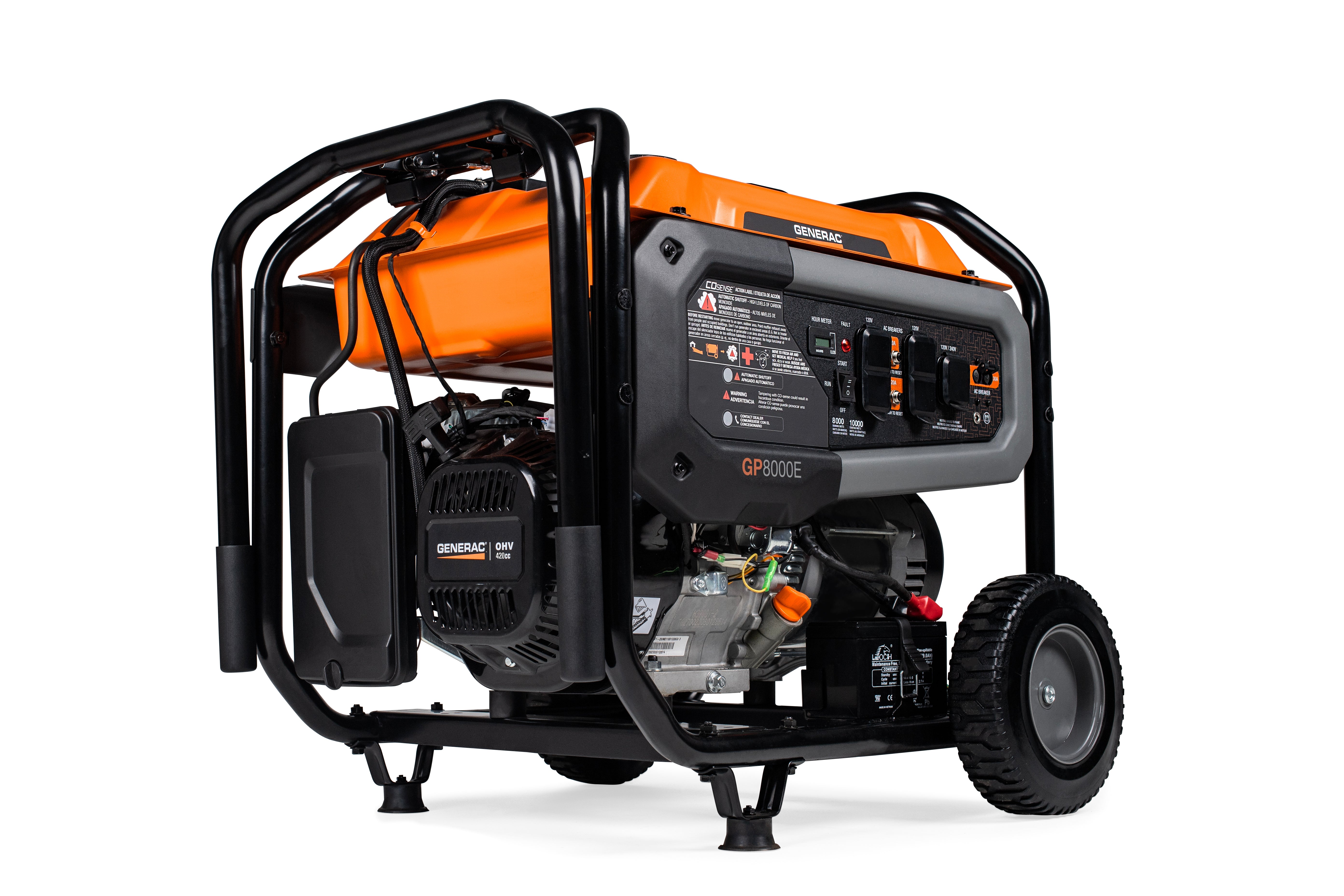 Generac 8929 - Portable Generator, GP8000E | 50ST